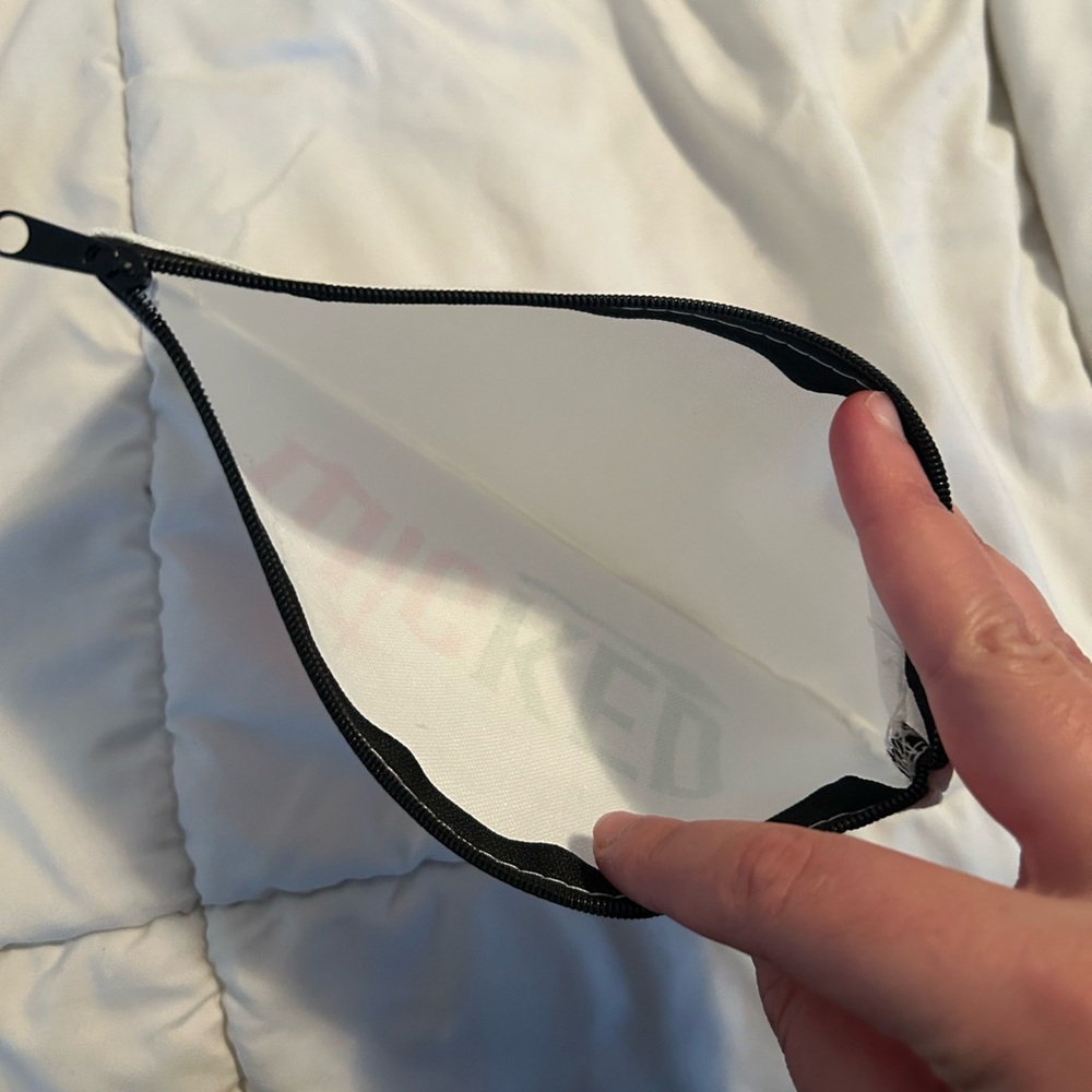 White Pouch with Wicked Design - Picture 2 of 2